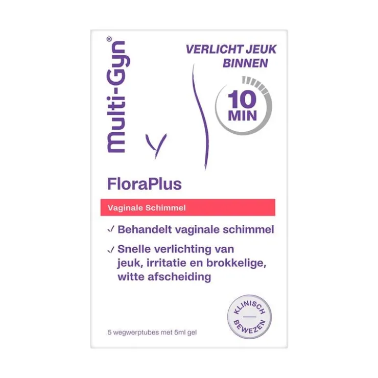 Multigyn Multi-Gyn FloraPlus Bij Vaginale Schimmel 5X5 ML