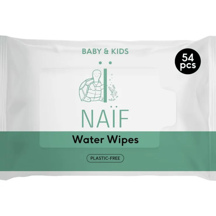 Naïf Plasticvrije Water Billendoekjes 1x54 stuks