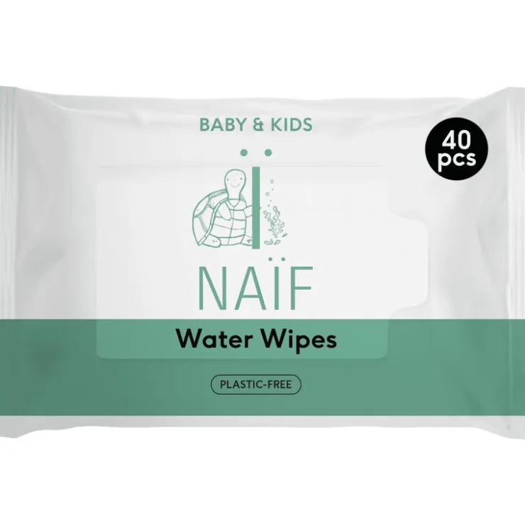 Naïf Naif plasticvrije waterdoekjes single pack 1x40