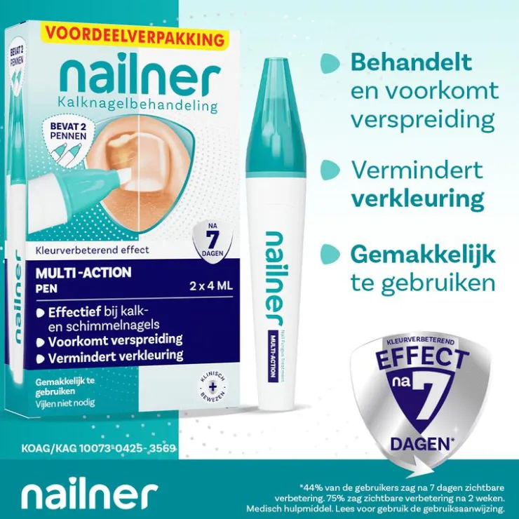 Nailner Repair Nailner kalknagelpen Multi-Action 2x4ml