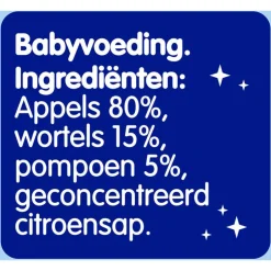 Nestle Nestlé Little Rockets Smoothie Appel Wortel Pompoen 2+