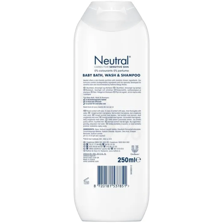 Neutral 2-1 Wasgel 250 ml