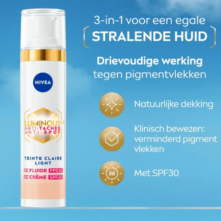 NIVEA Cellular Luminous630 CC Fluid SPF30 Light 40 ML