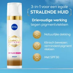 NIVEA Cellular Luminous630 CC Fluid SPF30 Dark 40 ML