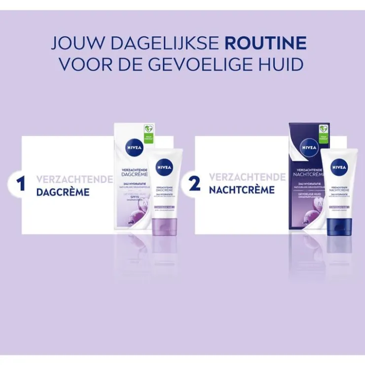 NIVEA Essentials +24H Sensitive Nachtcrème 50 ML