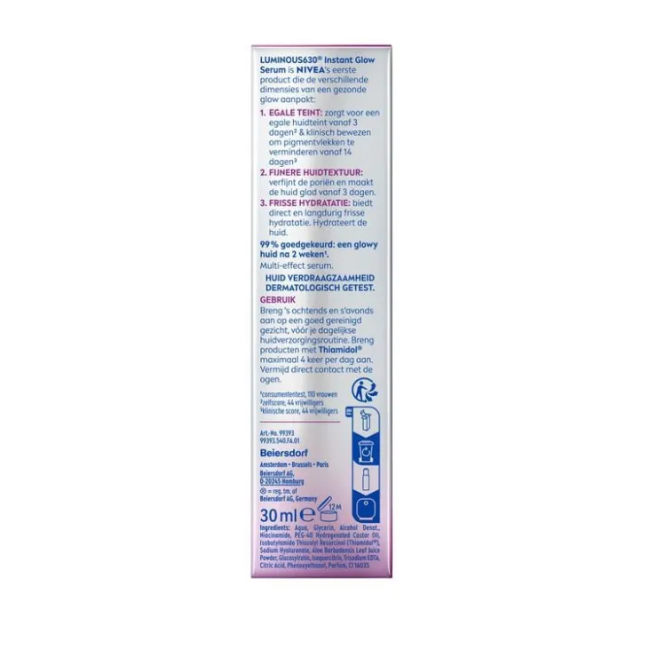 NIVEA Luminous Skin Glow Instant Glow Anti-Pigment Serum 30ML