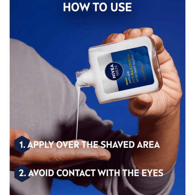 Heren NIVEA MEN Active Age Hyaluron Aftershave Balsem Anti-Age 75 ML