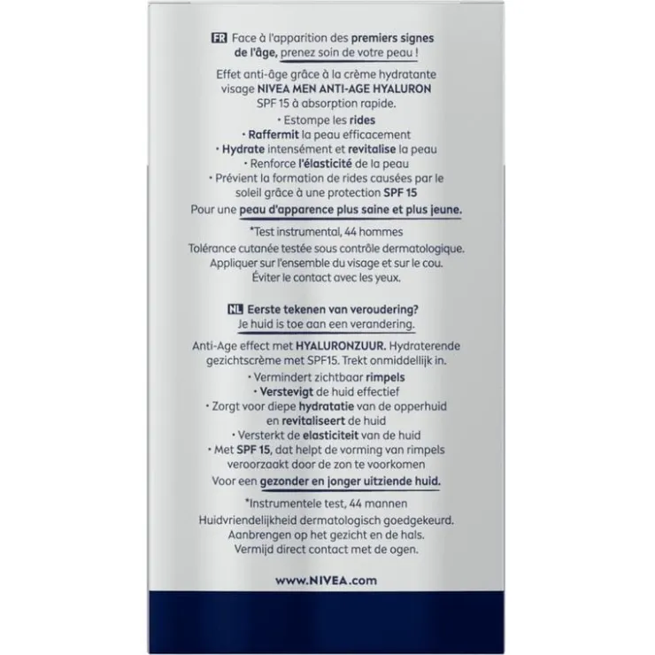 NIVEA MEN Active Age Vochtinbrengende Dagcrème SPF 15 Oudere Huid 50 ML