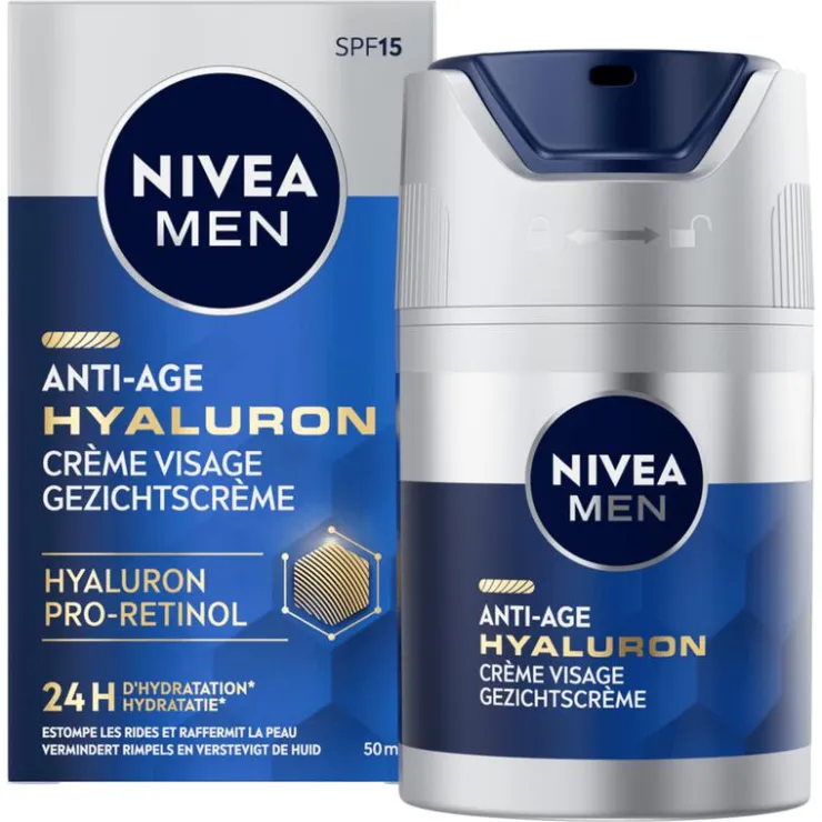 NIVEA MEN Active Age Vochtinbrengende Dagcrème SPF 15 Oudere Huid 50 ML