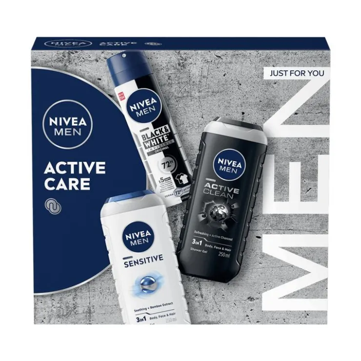 Heren NIVEA MEN Active Care cadeauset