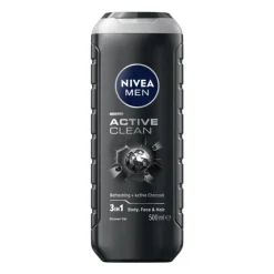 Heren NIVEA MEN Active Clean 3-in-1 Douchegel 500 ML