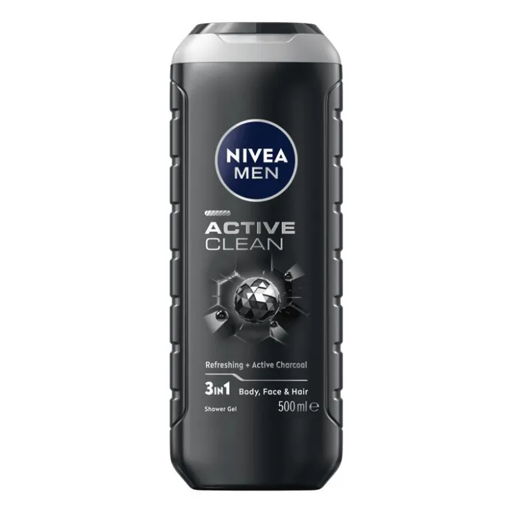 Heren NIVEA MEN Active Clean 3-in-1 Douchegel 500 ML