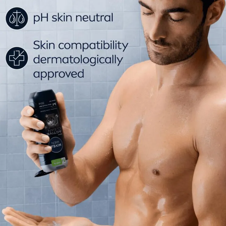 Heren NIVEA MEN Active Clean 3-in-1 Douchegel 500 ML