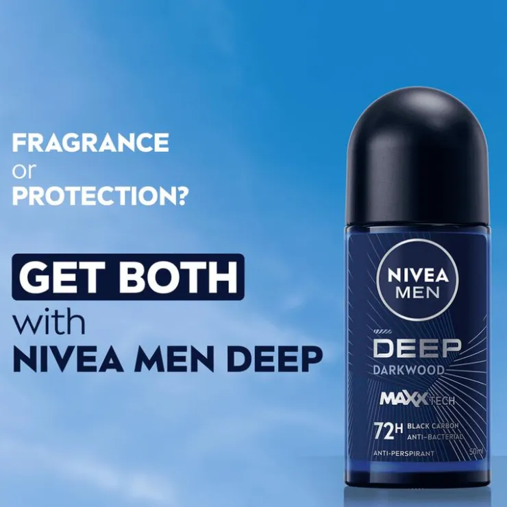 NIVEA MEN Deep Dark Wood Deodorant Roller 50 ML