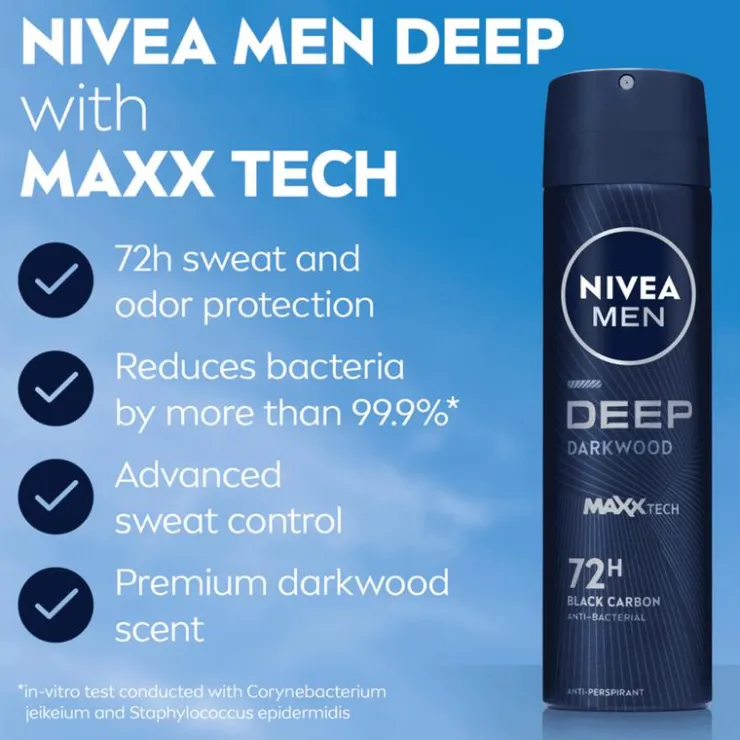 NIVEA MEN Deep Darkwood Deodorant Spray 150 ML