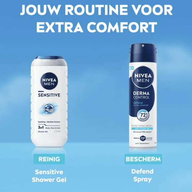 Heren NIVEA MEN Derma Control Defend Deodorant Spray 150 ML