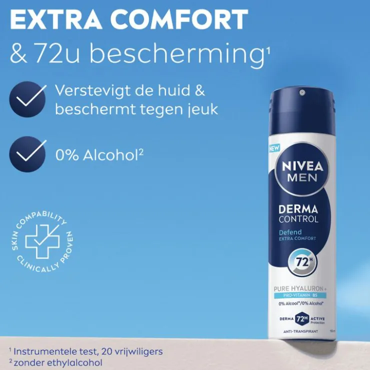 Heren NIVEA MEN Derma Control Defend Deodorant Spray 150 ML