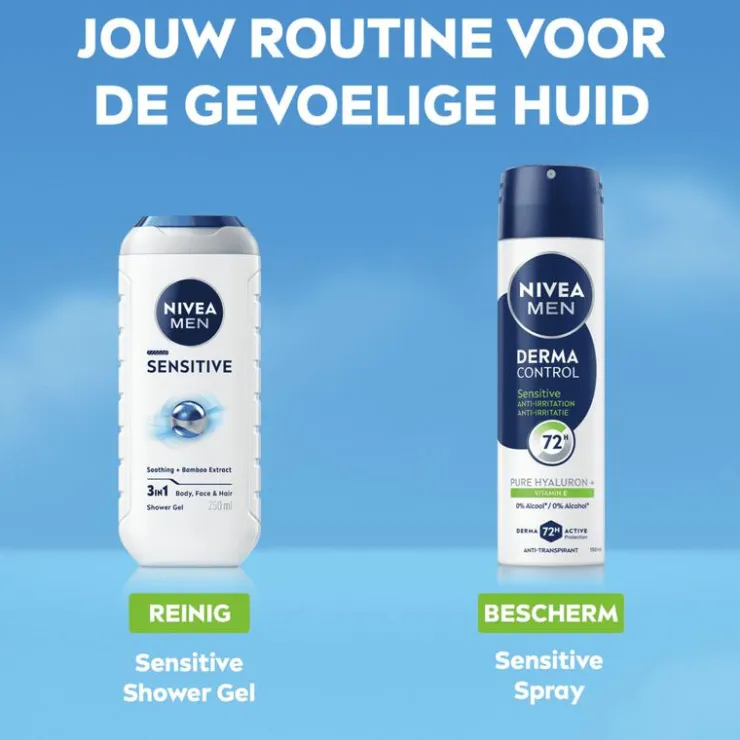 Heren NIVEA MEN Derma Control Sensitive Deodorant Spray 150 ML