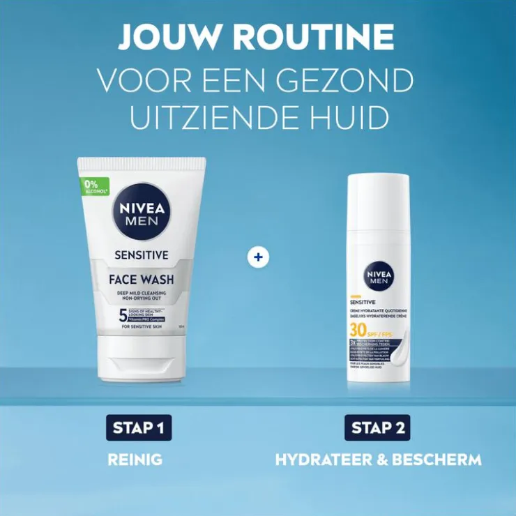 Heren NIVEA MEN Sensitive Triple Protect Moisturizer SPF30 50 ML