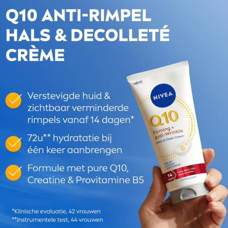 NIVEA Q10 Anti-rimpel Hals & Decolleté Crème 200 ML