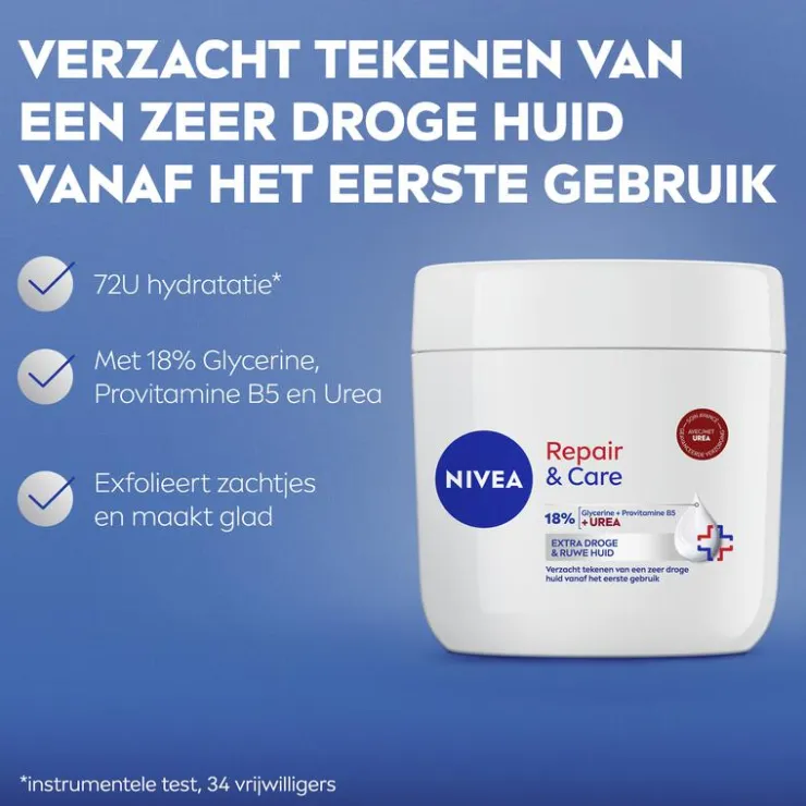 NIVEA Repair & Care Urea Intensief Hydraterende Bodycrème 400 ML