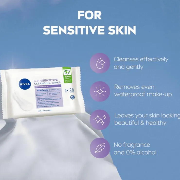 NIVEA Sensitive Reinigingsdoekjes 25 stuks