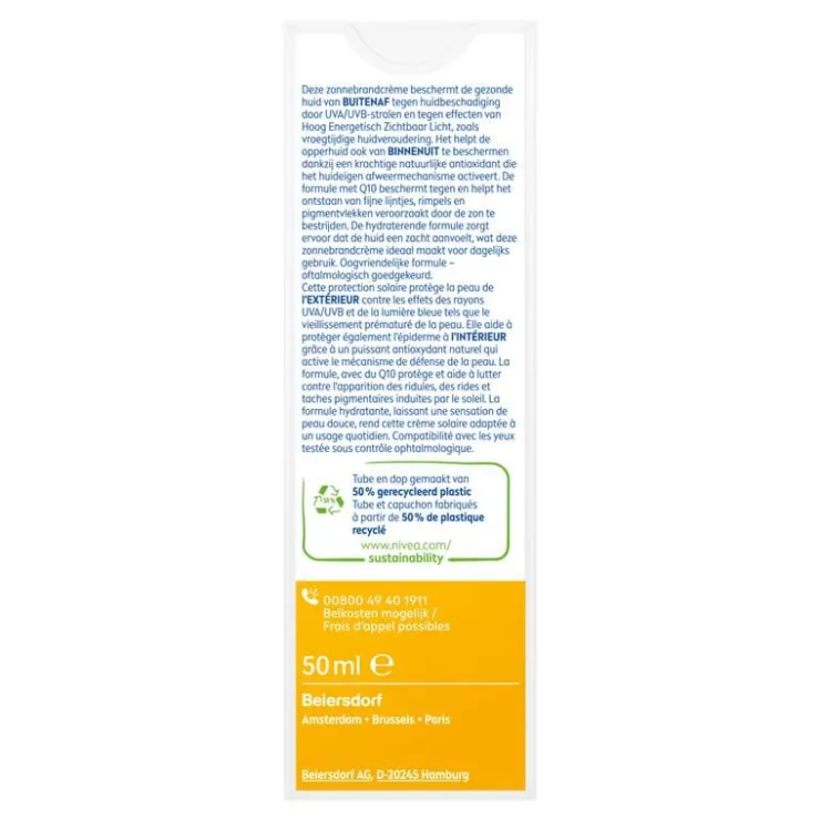 NIVEA SUN Gezichtszonnecrème Anti-Age & Anti-Pigmentvlekken SPF50 50 ML