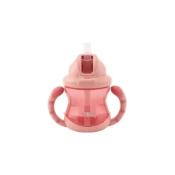 Nûby Nuby Flip-It Antilekbeker Handvaten Roze 12 Maanden