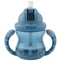Nûby Nuby Flip-It Antilekbeker Handvaten Blauw 12 Maanden