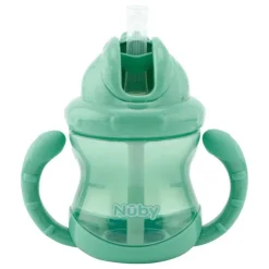 Nûby Nuby Flip-It Antilekbeker Handvatten Groen 12 Maanden