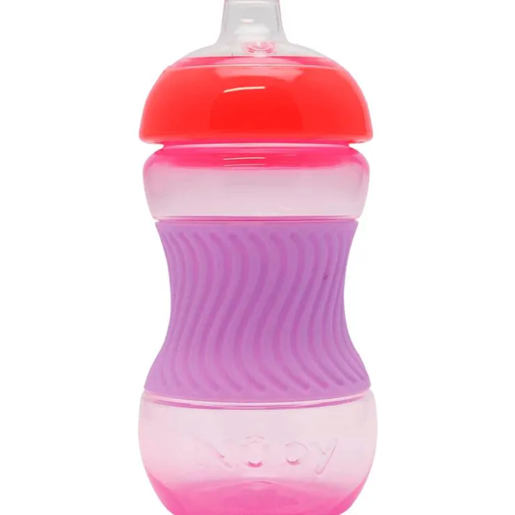 Nûby Nuby Mini Easy Grip Drinkbeker Siliconen Huls Roze 4 Maanden 180 ML