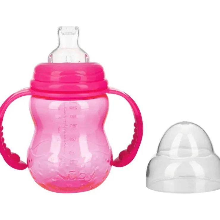 Nûby Nuby Oefenfles Uit Tritan Met Tuit Brede Hals 6M+