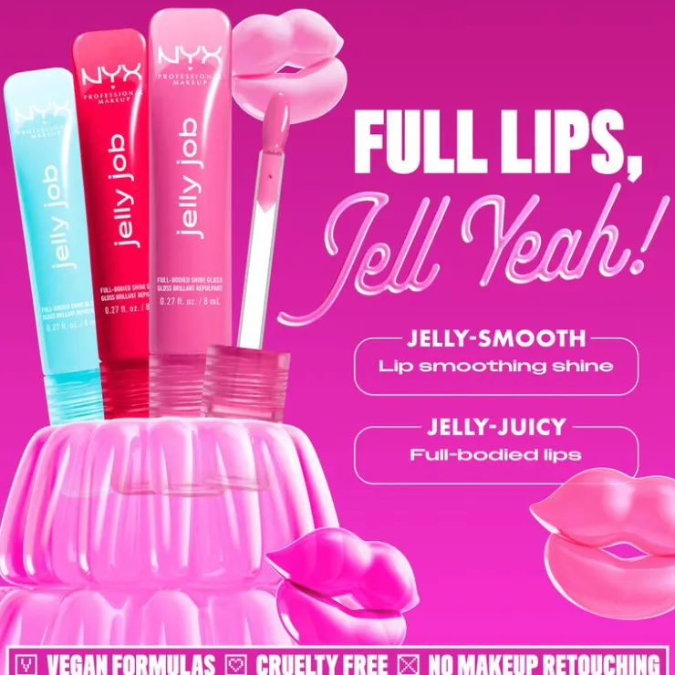 NYX Professional Makeup Jelly Jop Lipgloss 09 Jelly Jammin Roze