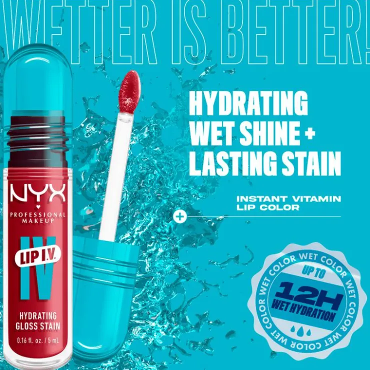 NYX Professional Makeup Lip IV Hydraterende Lipgloss Bubblegum Burst