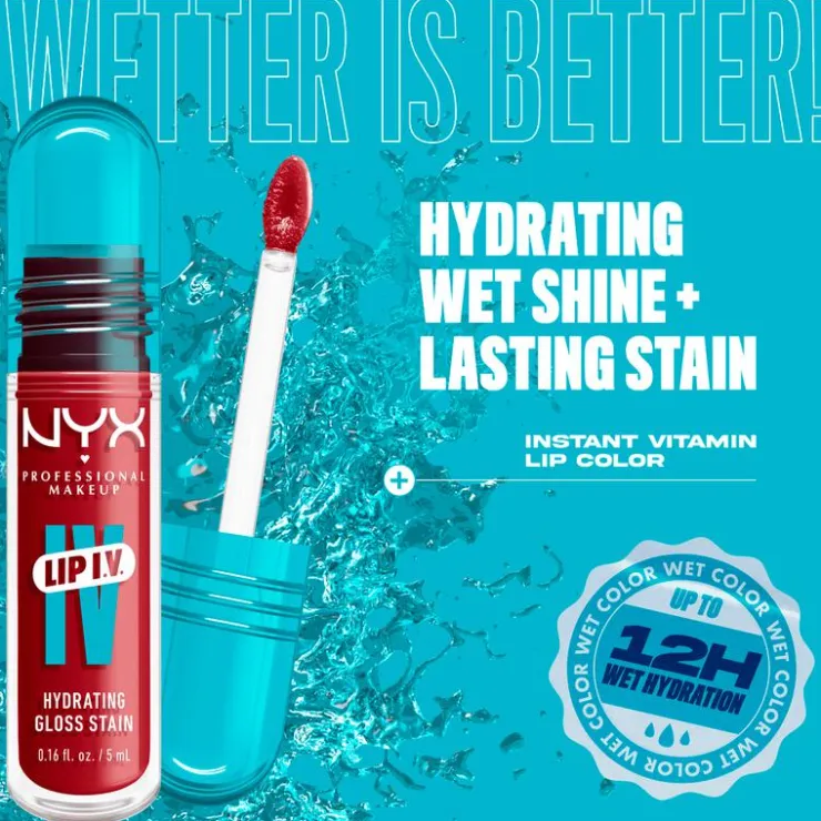 NYX Professional Makeup Lip IV Hydraterende Lipgloss Blush Rush