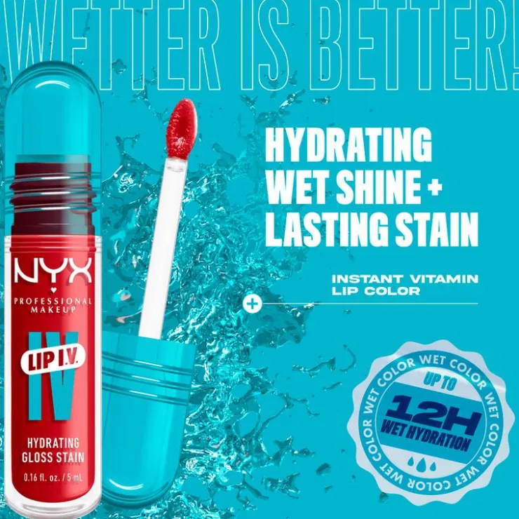 NYX Professional Makeup Lip IV Hydraterende Lipgloss Berry Thirsty