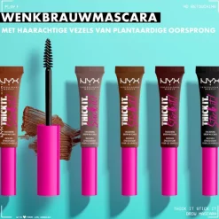 NYX Professional Makeup Thick It. Stick It! Wenkbrauwmascara 8 Black