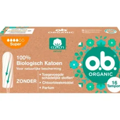OB o.b.® Organic Cotton Super 16 Stuks