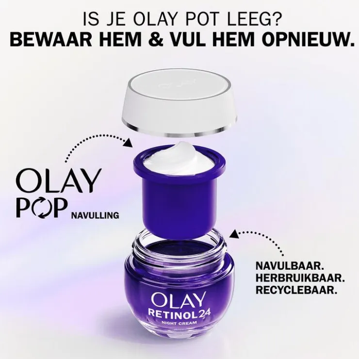 Olay Retinol24 Nachtcrème Navulling 50 ML