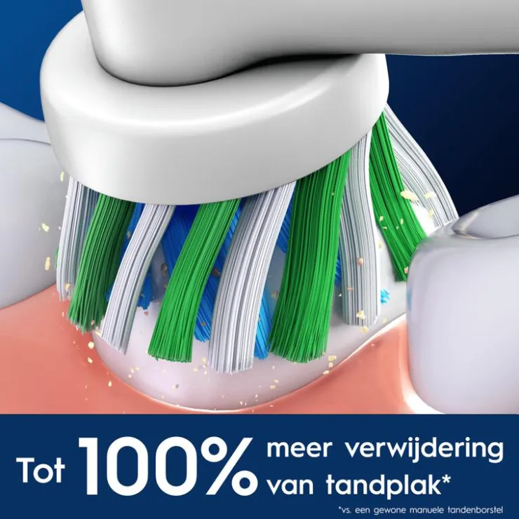 Oral-B Cross Action Opzetborstels Wit - 8 Stuks