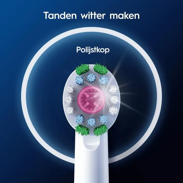 Oral-B 3D White Opzetborstels Wit - 4 Stuks