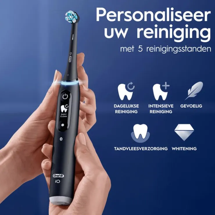 Oral-B iO 6 Duo Zwart & Roze 2 Elektrische Tandenborstels