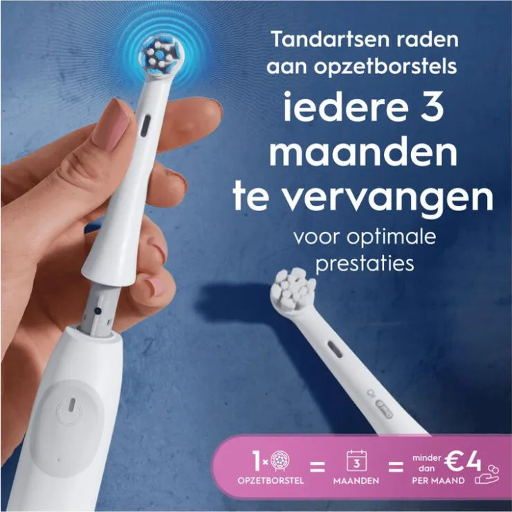 Oral-B iO Gentle Care Opzetborstels Wit 4 Stuks