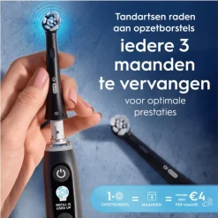 Oral-B iO Ultimate Clean Opzetborstels Zwart - 8 Stuks