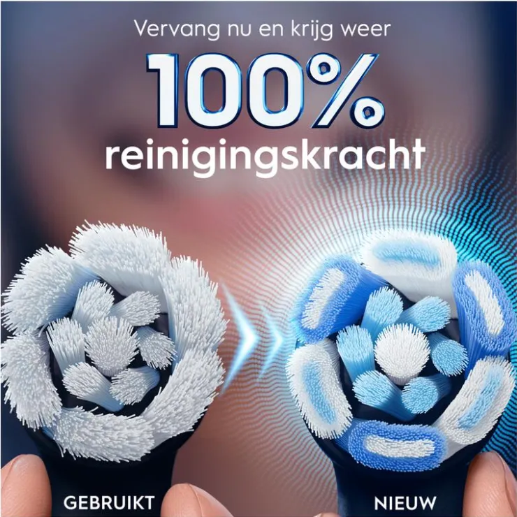 Oral-B iO Ultimate Clean Opzetborstels Zwart - 8 Stuks
