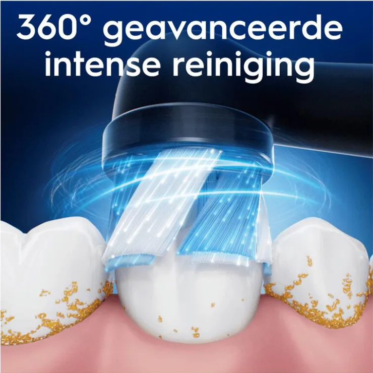 Oral-B iO Ultimate Clean Opzetborstels Zwart 2 Stuks