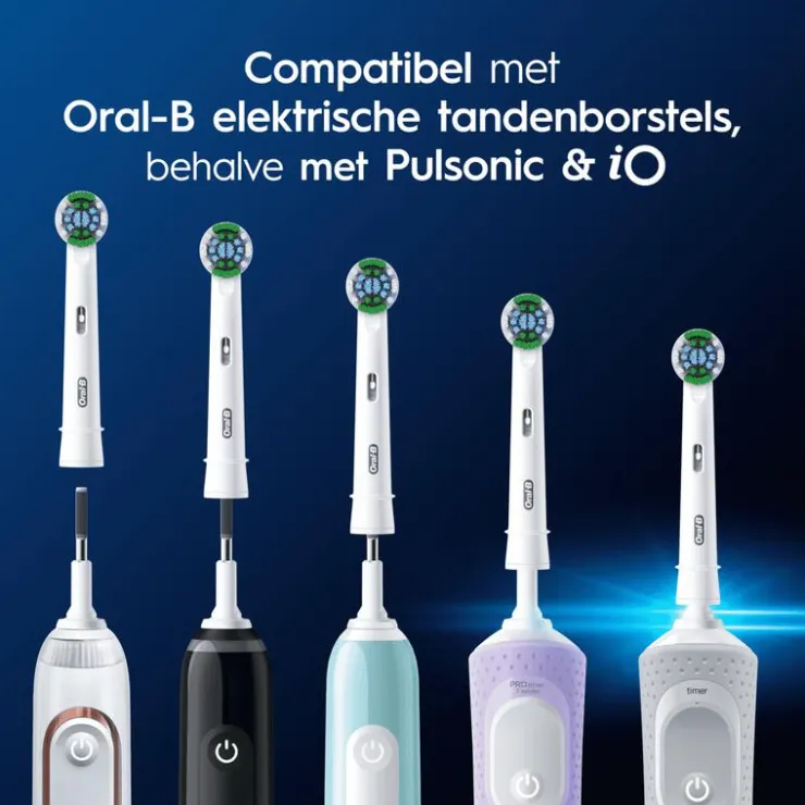 Oral-B Precision Clean Opzetborstels Wit - 4 Stuks