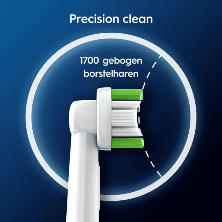 Oral-B Precision Clean Opzetborstels Wit - 10 Stuks