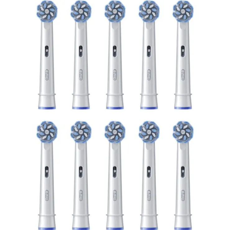 Oral-B Sensitive Clean Opzetborstels Wit - 10 Stuks