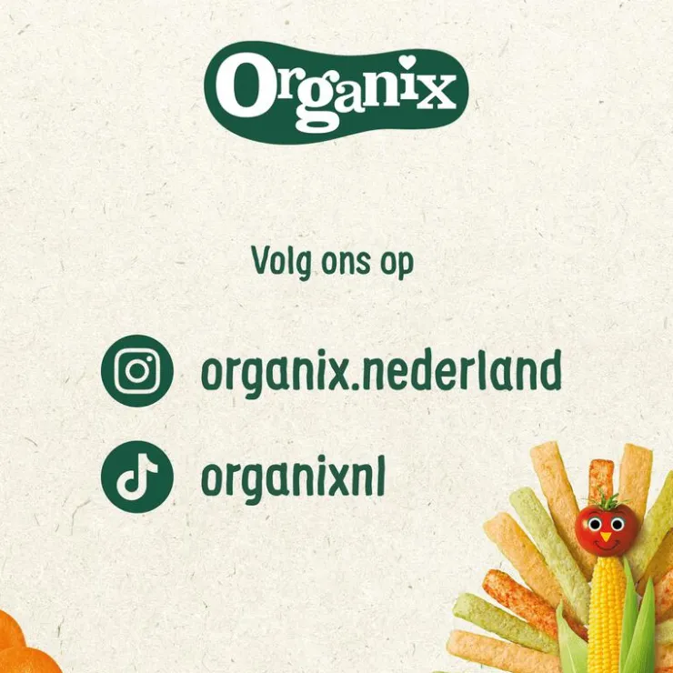 Organix Bio Knijpfruit Appel, Aardbei